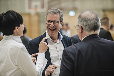 Bild von der Medienkonferenz in Buchs