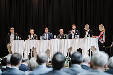 Bild von der Medienkonferenz in Buchs