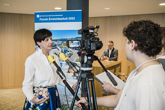 Bild von der Medienkonferenz in Buchs