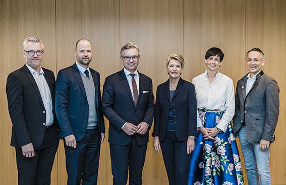 Bild von der Medienkonferenz in Buchs